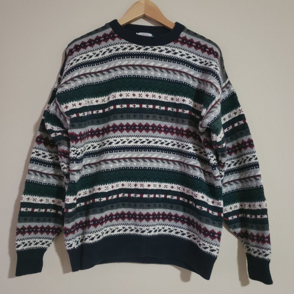 Vintage Cape Isle Knitters Crewneck Sweater L